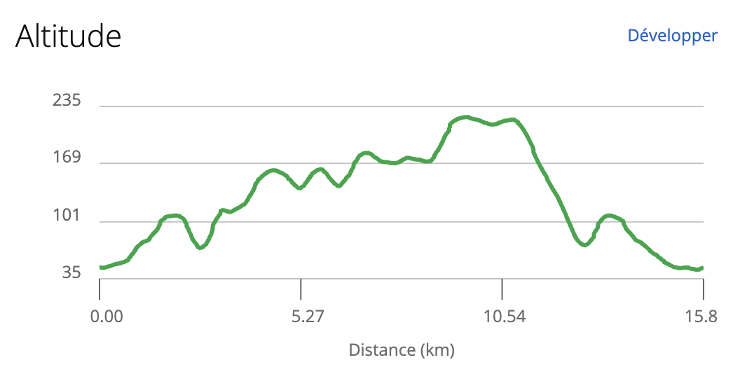 Typographie parcours 15 kilomètres